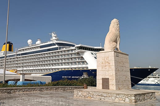 Spirit of Adventure docked in Piraeus